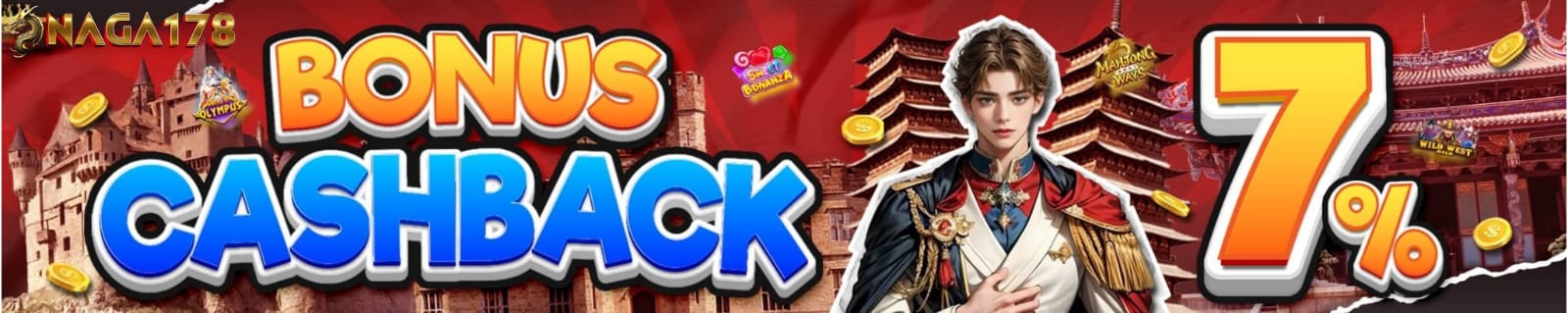 BONUS CASHBACK 7% / Minggu